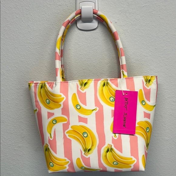 Betsey Johnson Pink and Yellow Banana Tote 💕 🍌 - Picture 3 of 6